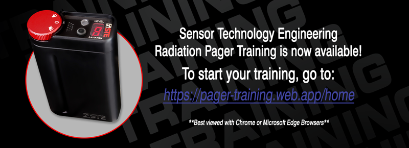 Sensor Technology Engineering Radiation Pager Training is now available